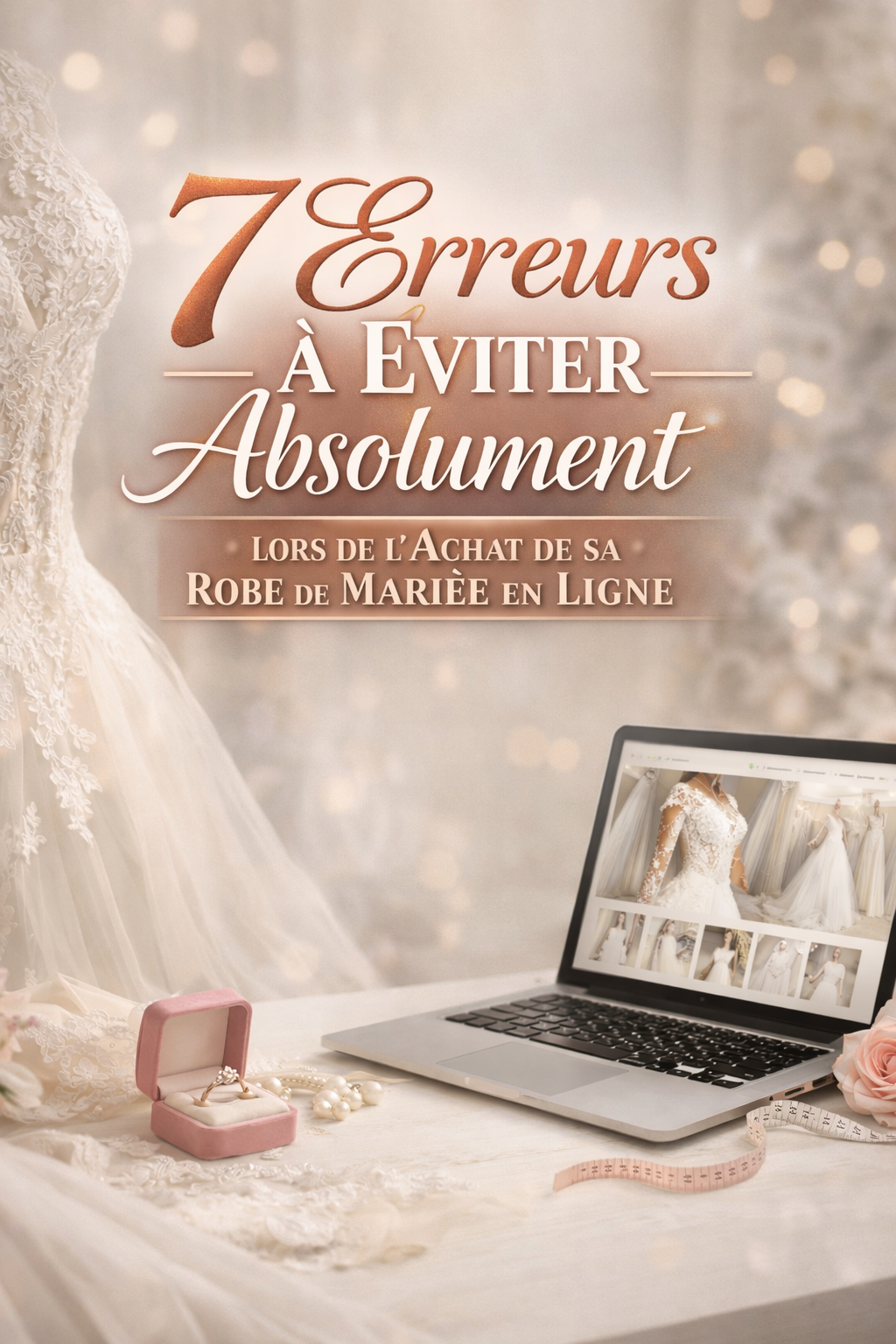 Les 7 erreurs à éviter absolument lors de l'achat de sa robe de mariée en ligne