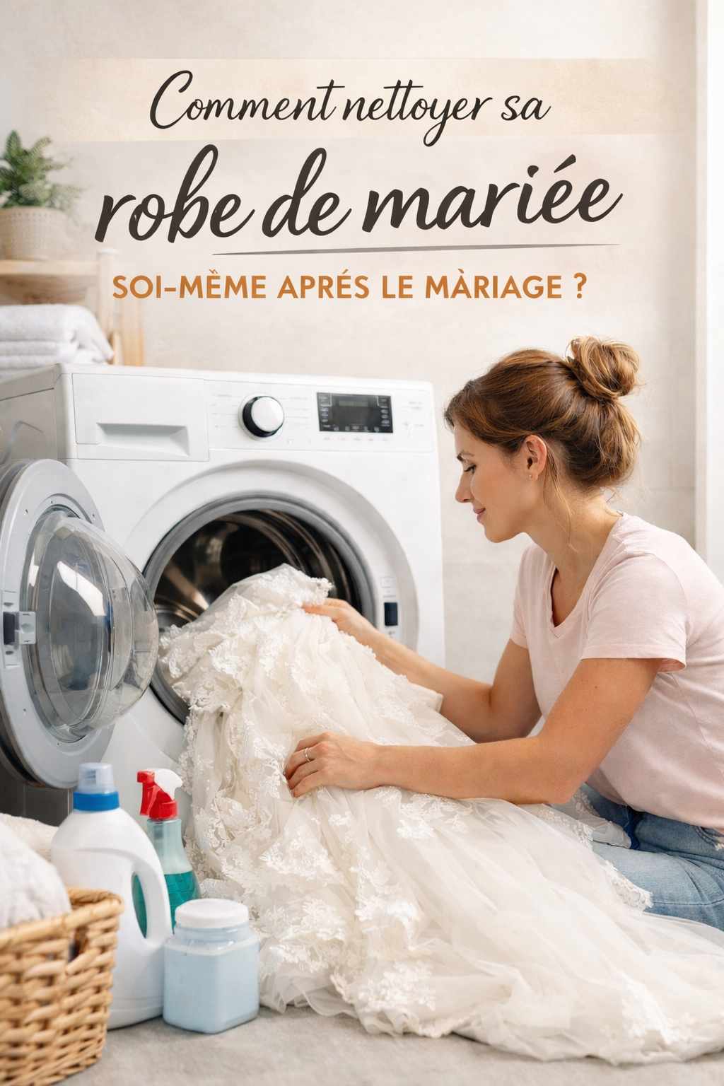 Comment nettoyer sa robe de mariée soi-meme après le mariage ?