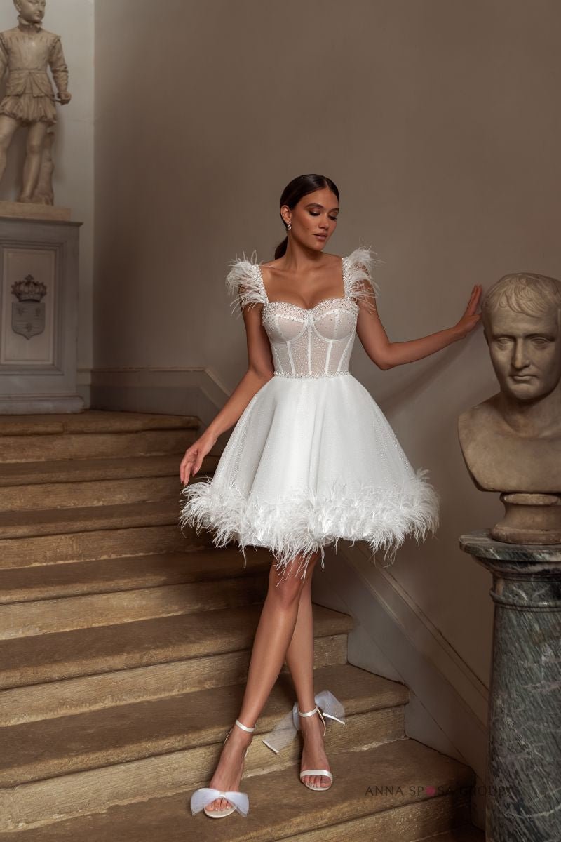 Robe de mariée Alice – Robe transformer ligne A avec jupe amovible | Anna Sposa