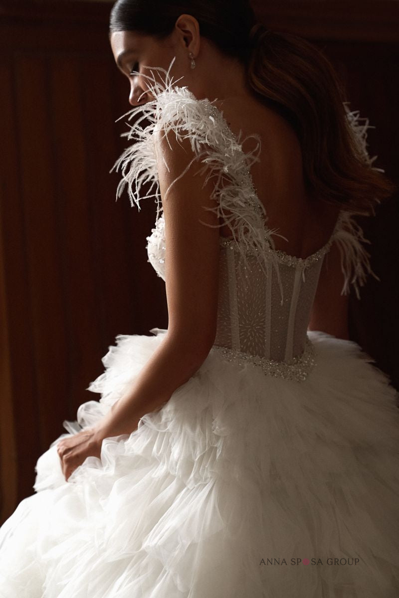 Alice Brautkleid – A-Linien-Kleid mit abnehmbarem Rock | Anna Sposa