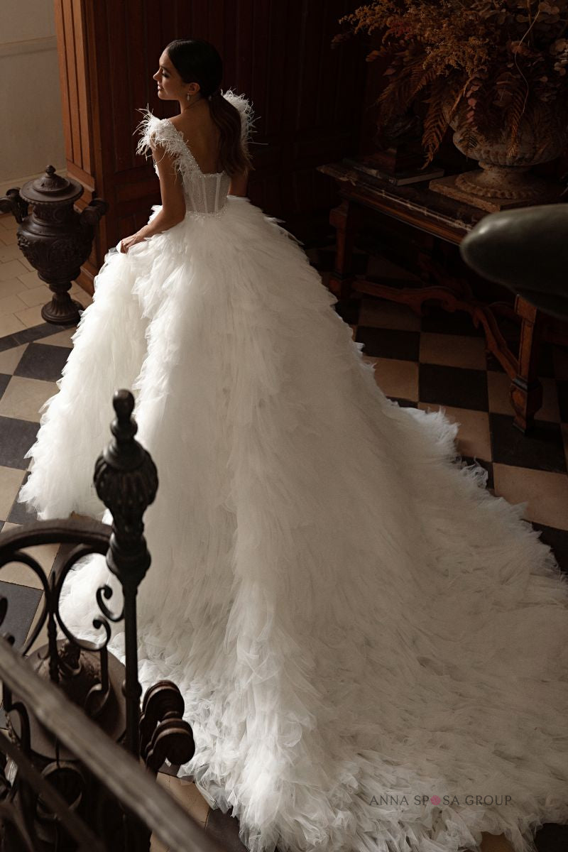 Alice Brautkleid – A-Linien-Kleid mit abnehmbarem Rock | Anna Sposa