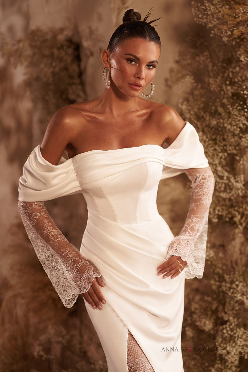 Korona Brautkleid – Minimalistischer Meerjungfrauenschnitt aus Satin