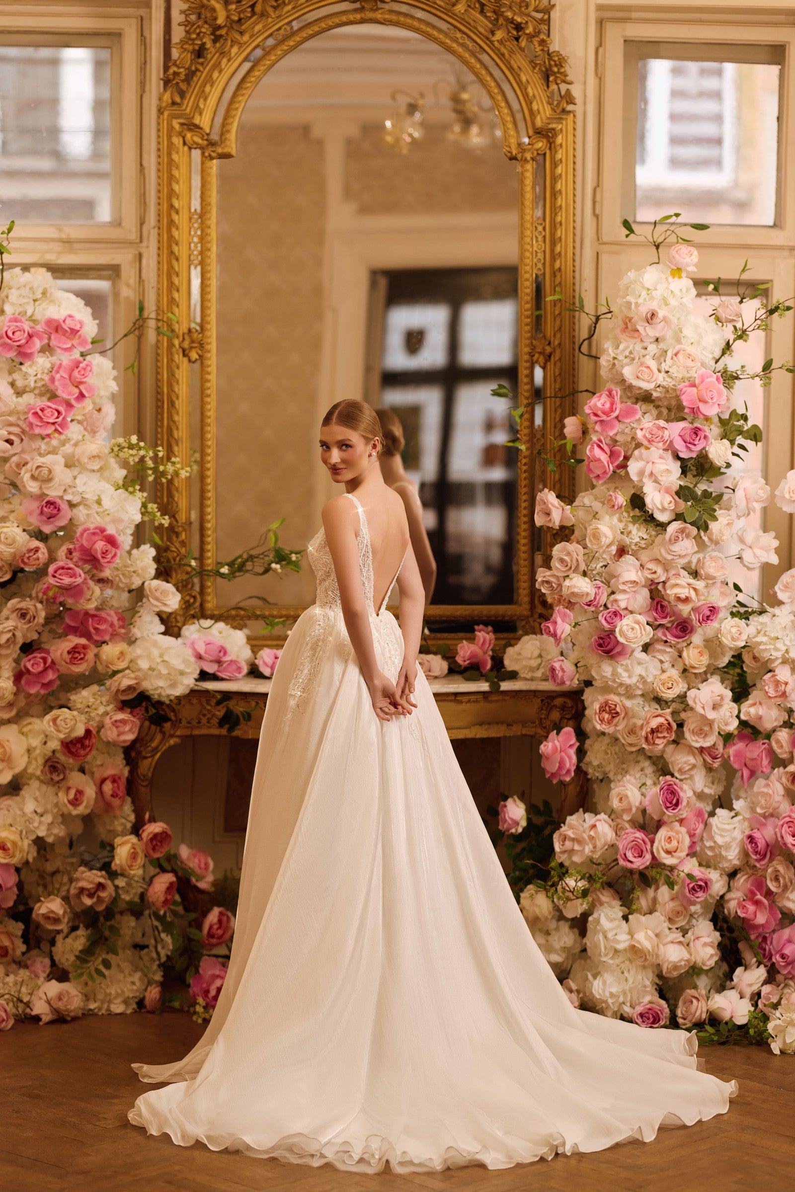 Robe de mariée Lady Di Bride 1615 – Corsage en dentelle et jupe en organza