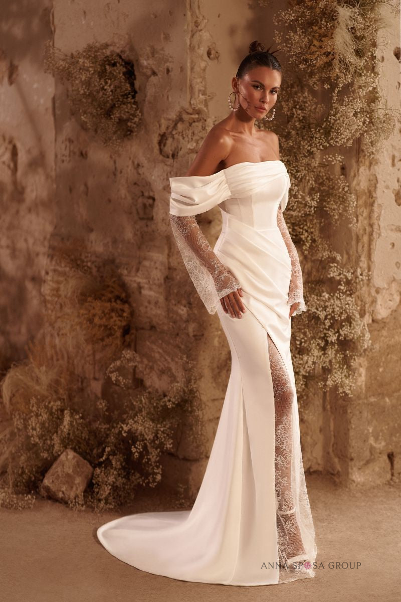 Korona Brautkleid – Minimalistischer Meerjungfrauenschnitt aus Satin