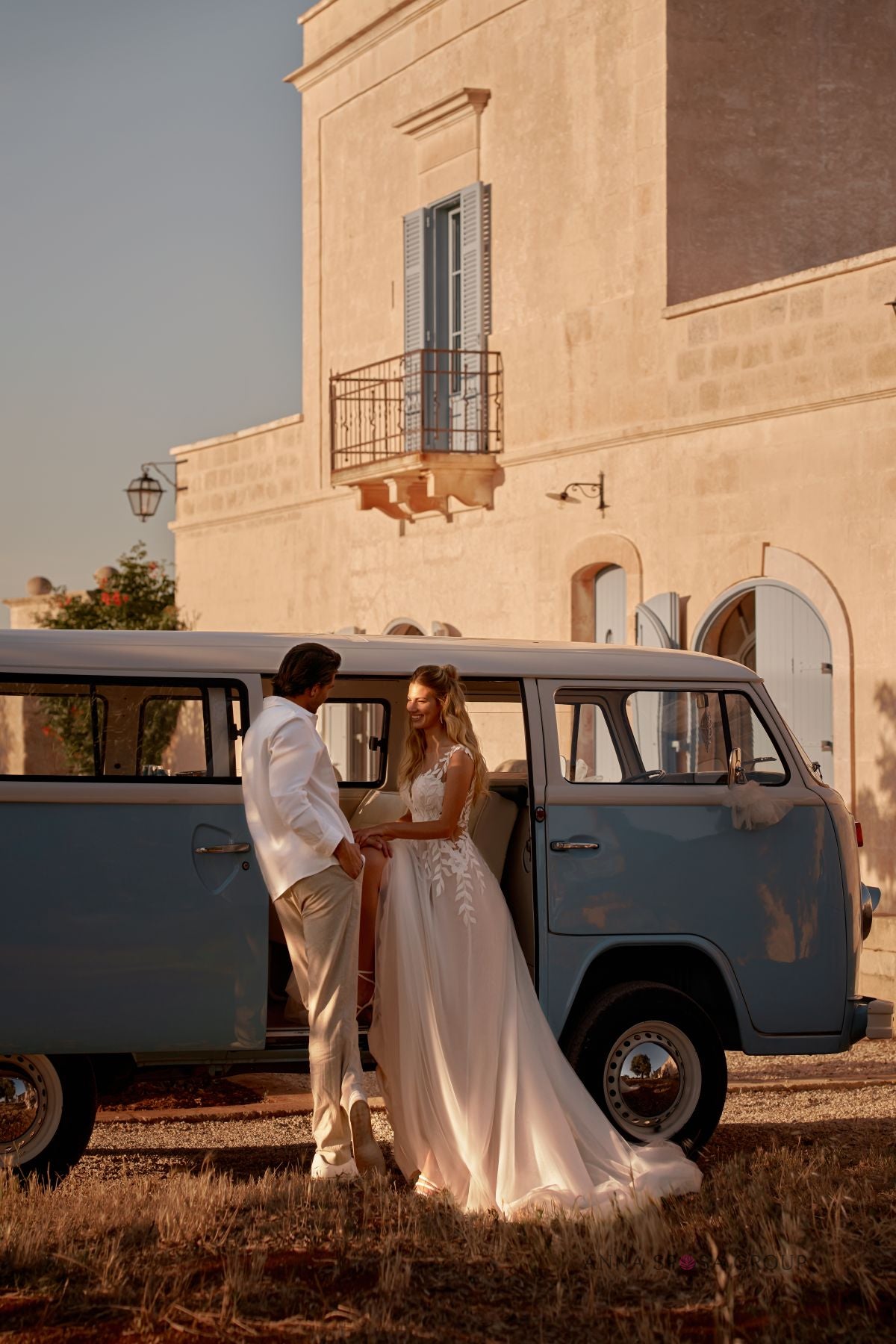 Robe de mariée Minelly – A-line tulle dentelle florale et coupe ligne A